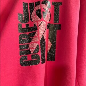 Pink Graphic Sweatshirt Breast Cancer Awareness